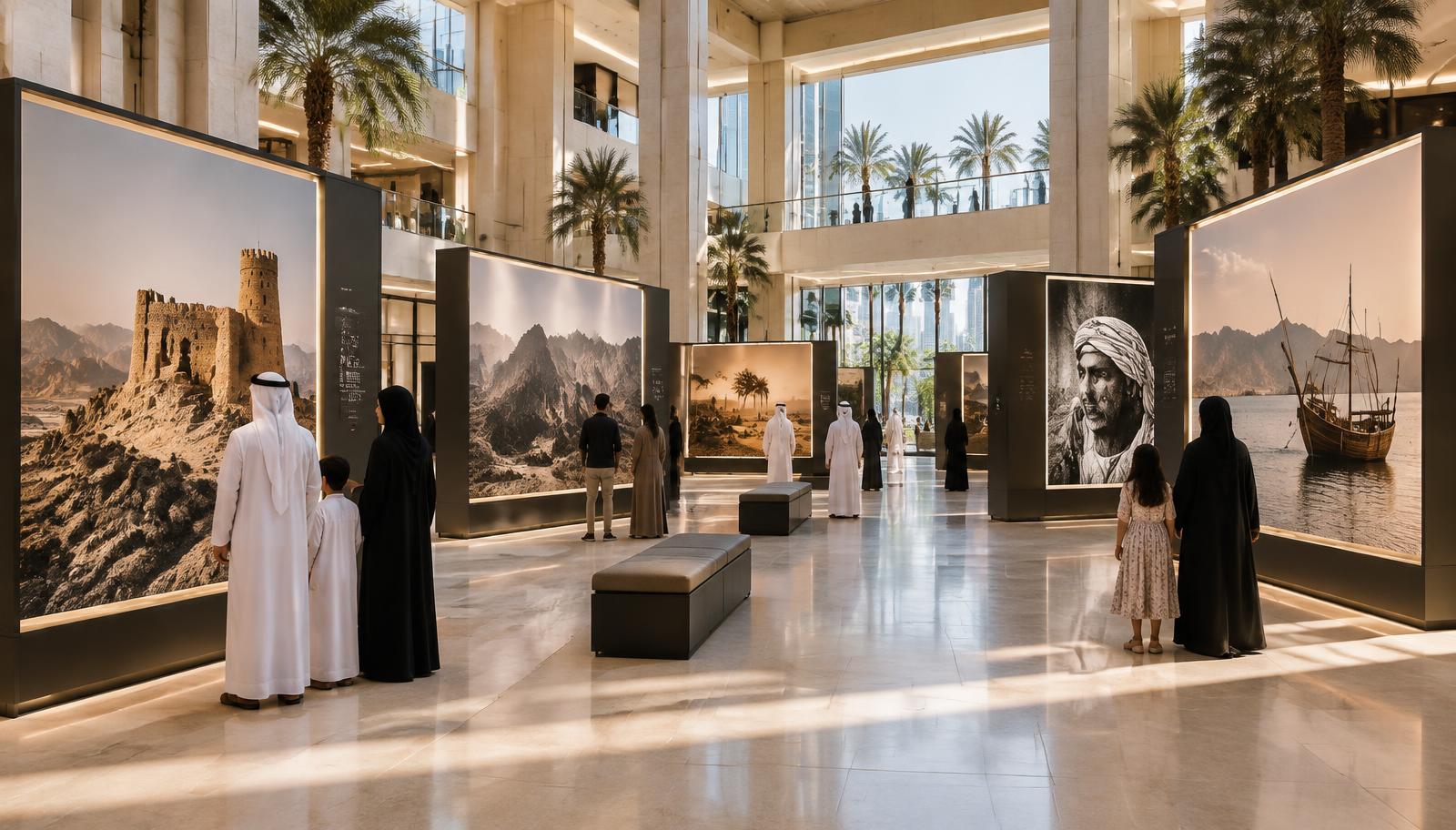 Museum-quality touring exhibition installed in a contemporary GCC venue
