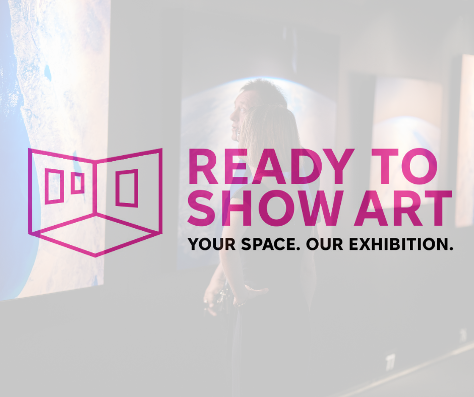 Ready To Show Art Logo with Background